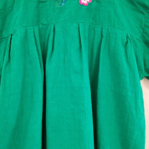 YZXDORWJ Peasant Top XL Embroidered Floral Boho Artsy Mexican Artsy Cotton - Picture 13 of 16